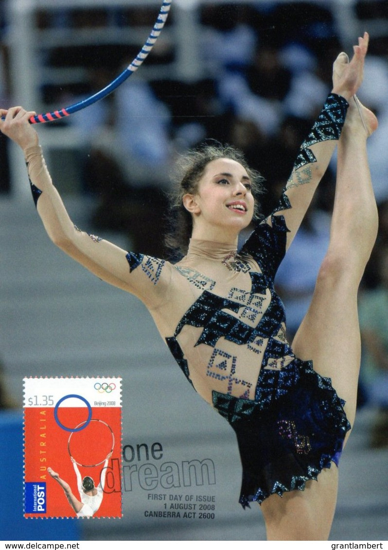 Australia 2008 Beijing Olympics - $1.35 Gymnast Penelope Blackmore At Athens 2004 Maximum Card - Cartes-Maximum (CM)