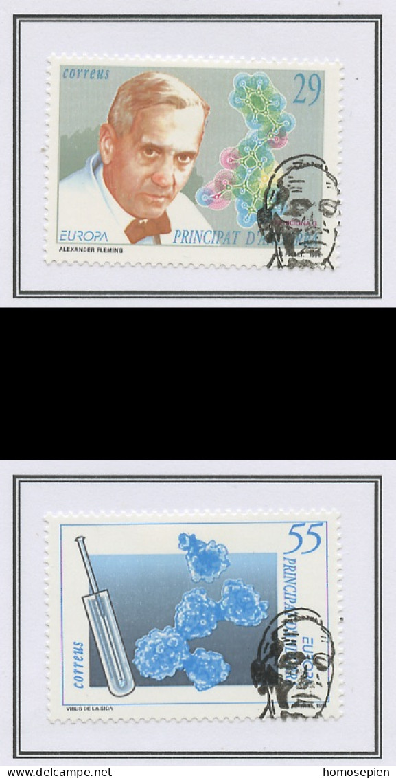 Andorre Espagnol - Andorra 1994 Y&T N°227 à 228 - Michel N°237 à 238 (o) - EUROPA - Used Stamps