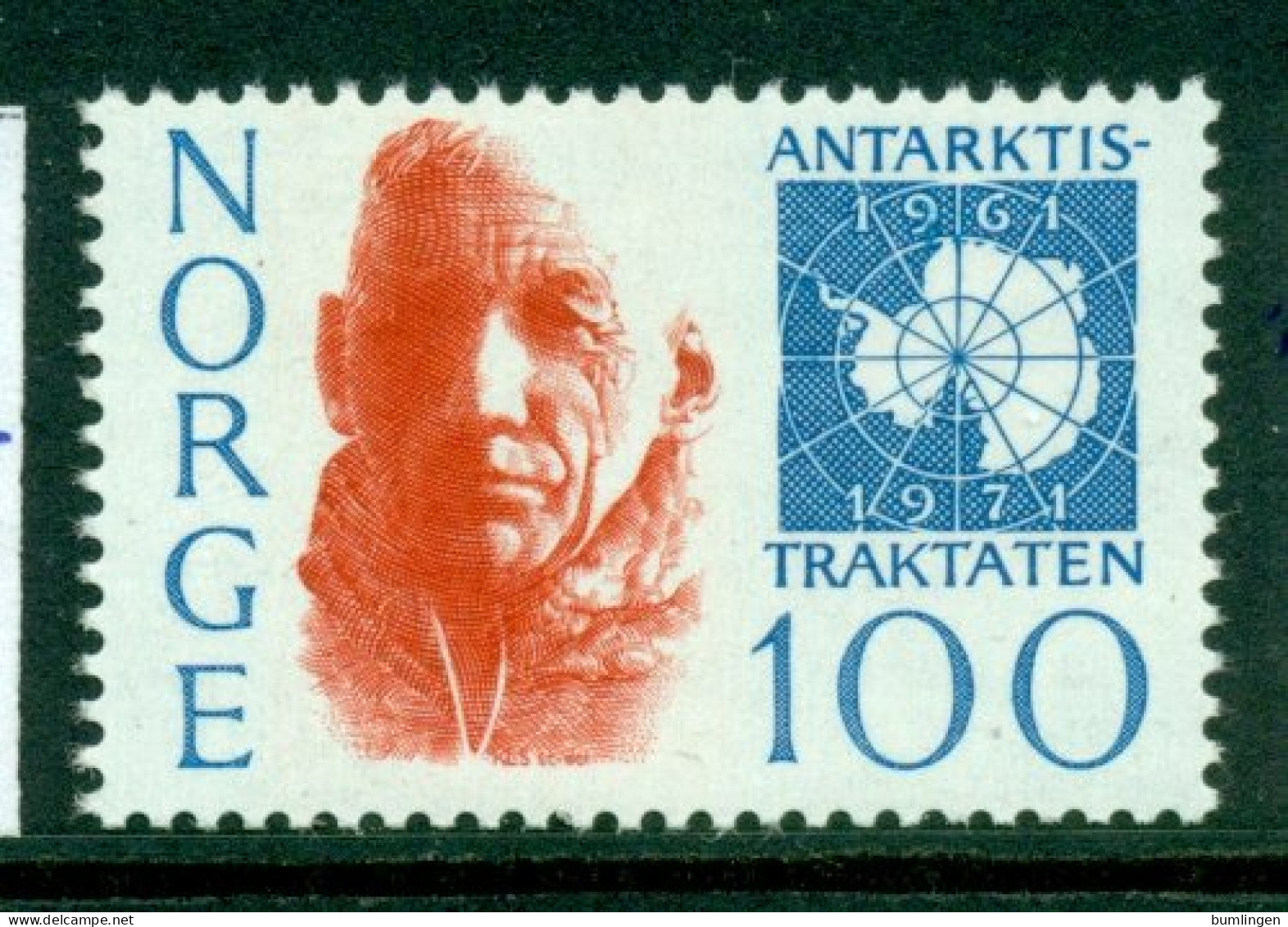 NORWAY 1971 Mi 629** 10th Anniversary Of The Antarctic Treaty [L3338] - Trattato Antartico