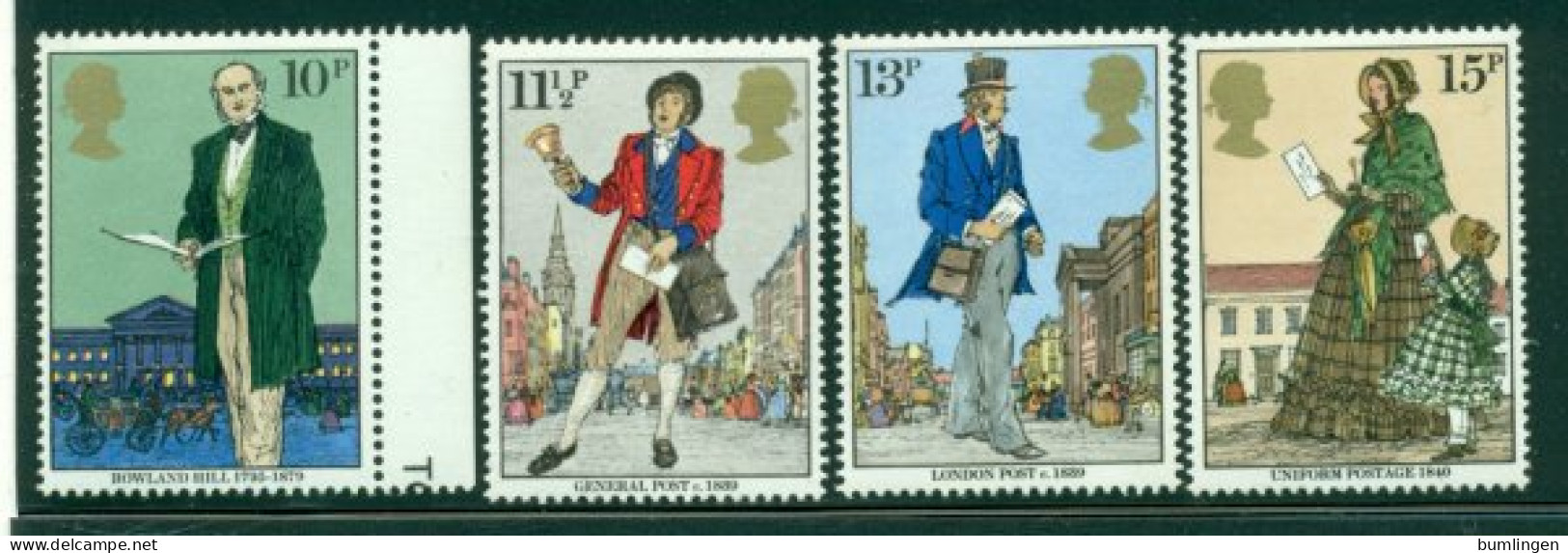 GREAT BRITAIN 1979 Mi 804-07** 100th Anniversary Of The Death Of Sir Rowland Hill [L3440] - Rowland Hill