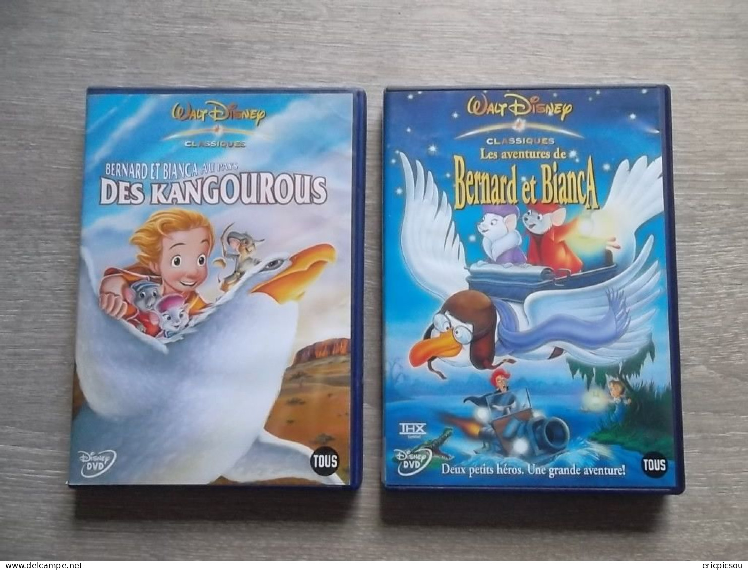 BERNARD ET BIANCA 1 ET 2 (Disney) ( Pays Des Kangourous ) 2 DVD - Dessin Animé