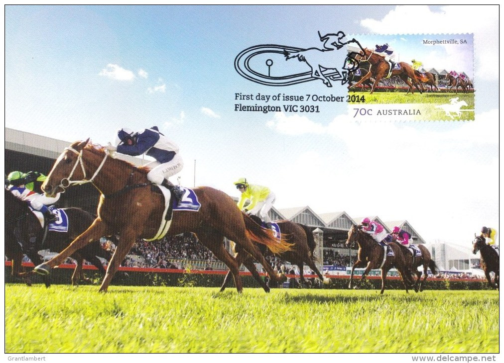 Australia 2014 Horse Racecourses 70c Morphettville, SA Maximum Card - Maximumkarten (MC)