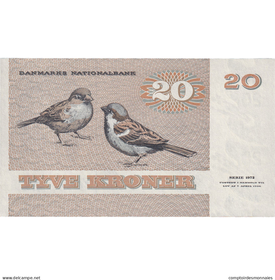 Billet, Danemark, 20 Kroner, 1979-1988, Undated, KM:49a, NEUF - Dinamarca