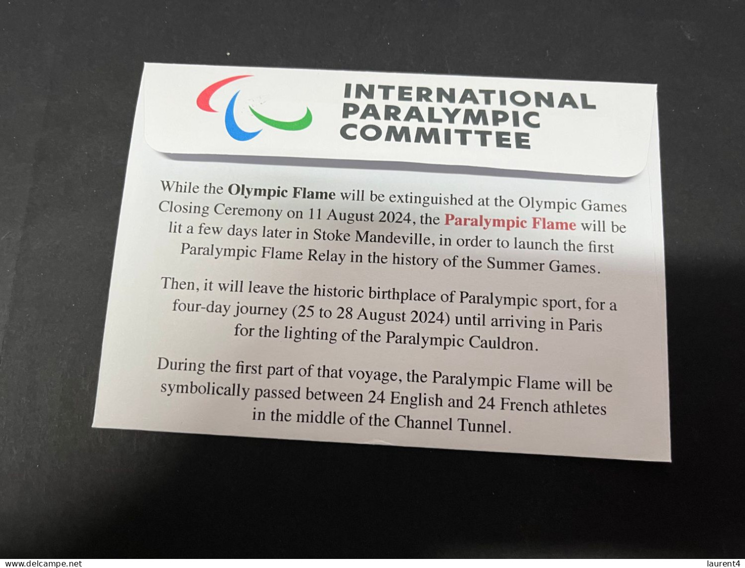13-11-2023 (2 V 7 A) Paralympic Torch Relay 25 To 28 August 2023 - Itenerary Reveal 10-10-2023 - Summer 2024: Paris