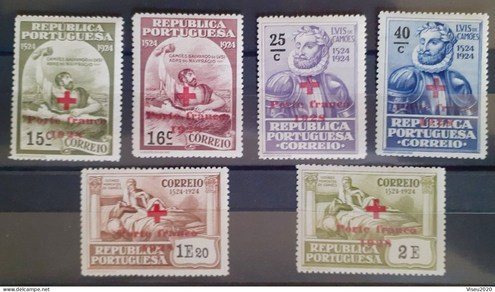 Portugal Porte Franco 1928 - Selos Do 4º Centenário Do Nascimento De Luís De Camões (1924) OVP - Set Completo - Ongebruikt