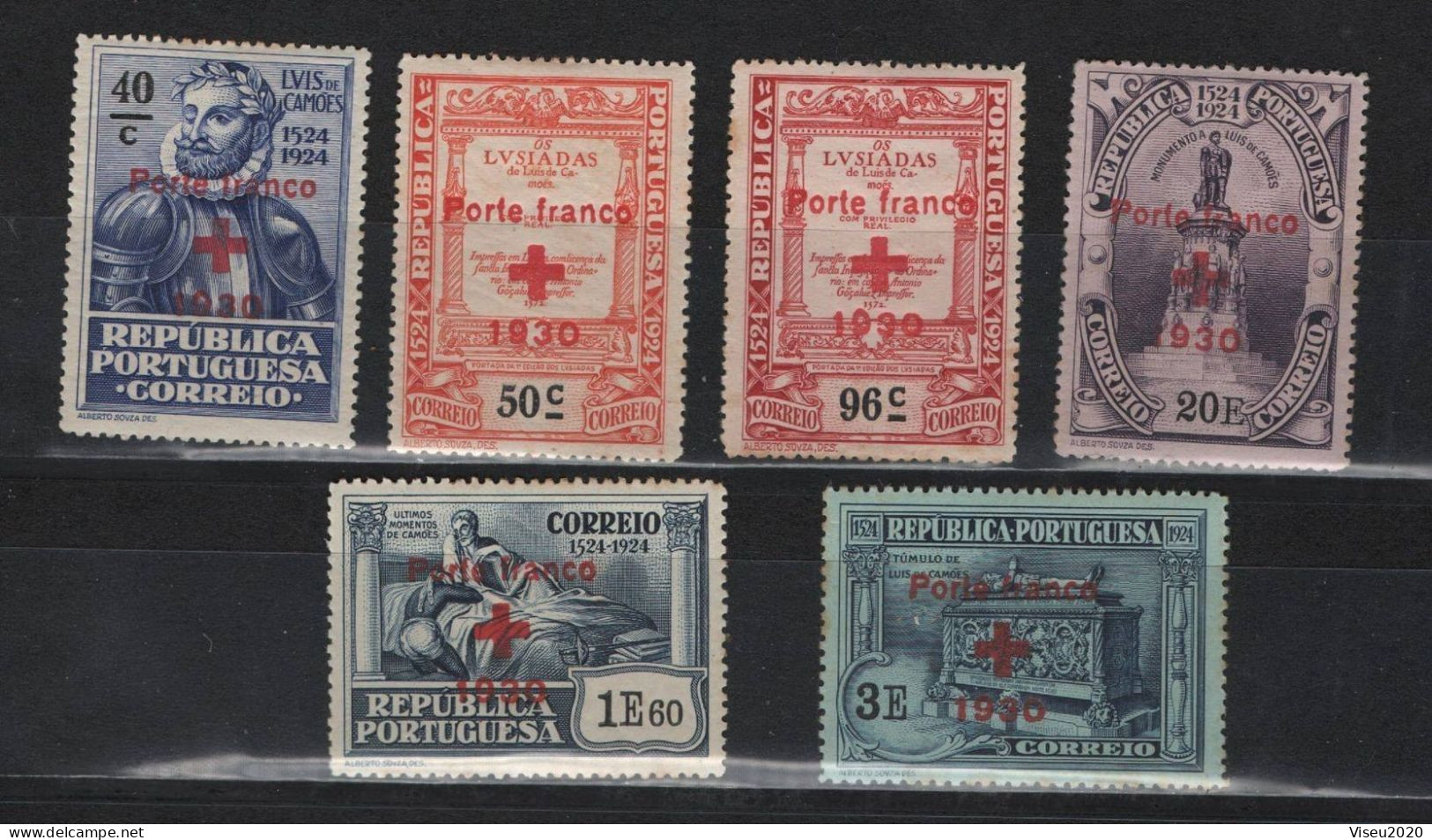Portugal Porte Franco 1930 - Selos Do 4º Centenário Do Nascimento De Luís De Camões (1924) OVP - Set Completo - Unused Stamps