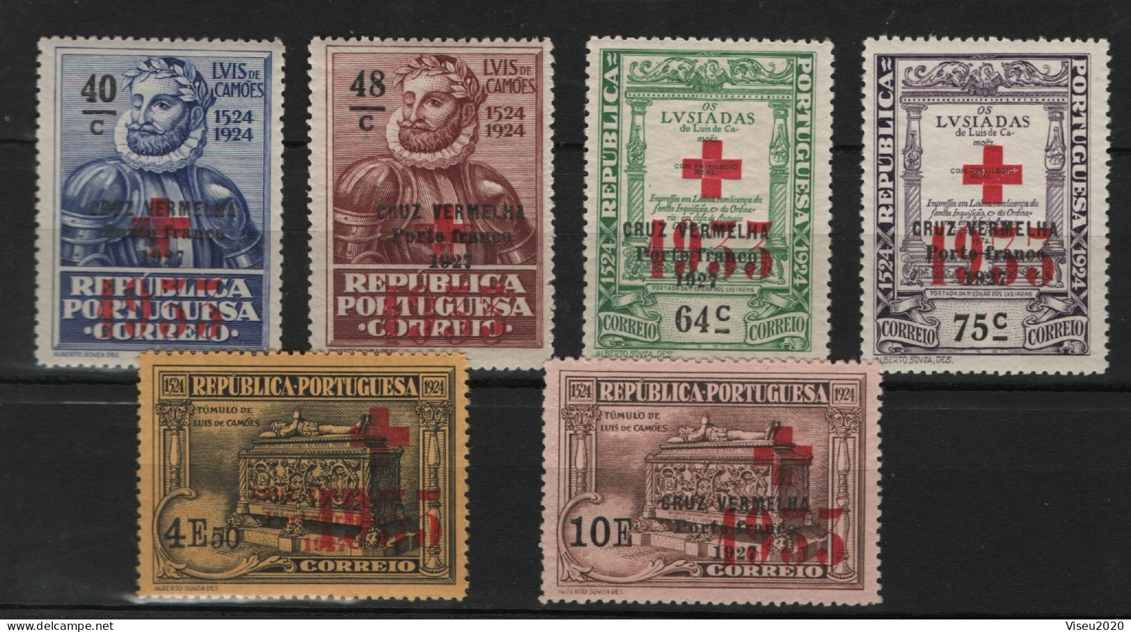 Portugal Porte Franco 1933 - Selos Do 4º Centenário Do Nascimento De Luís De Camões (1924) OVP - Set Completo - Unused Stamps