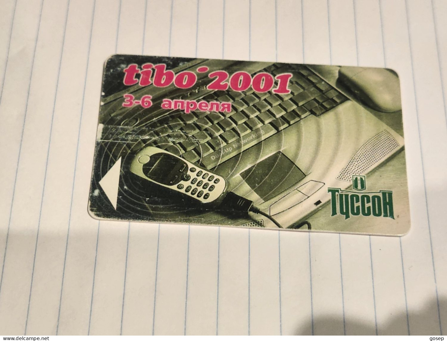 BELARUS-(BY-BLT-008b)-TIBO 2001-(62)(GOLD CHIP- In Letters)(750MINTES)-used Card+1card Prepiad Free - Bielorussia