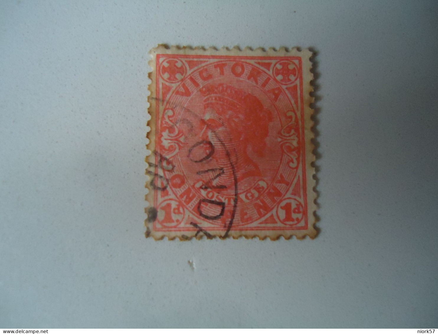 VICTORIA USED QUEEN  WITH    POSTMARK - Gebraucht