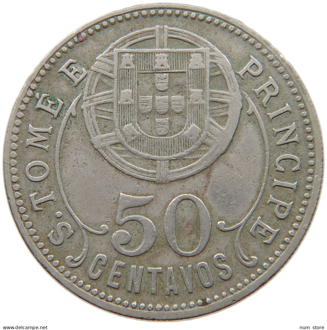 ST. THOMAS AND PRINCE 50 CENTAVOS 1929  #c042 0227 - Sao Tome Et Principe