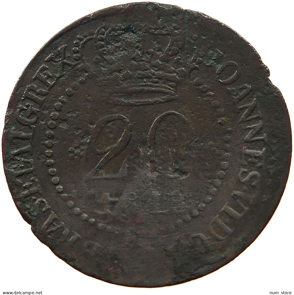 ST. THOMAS AND PRINCE 20 REIS 1819 RARE #t064 0039 - São Tomé Und Príncipe