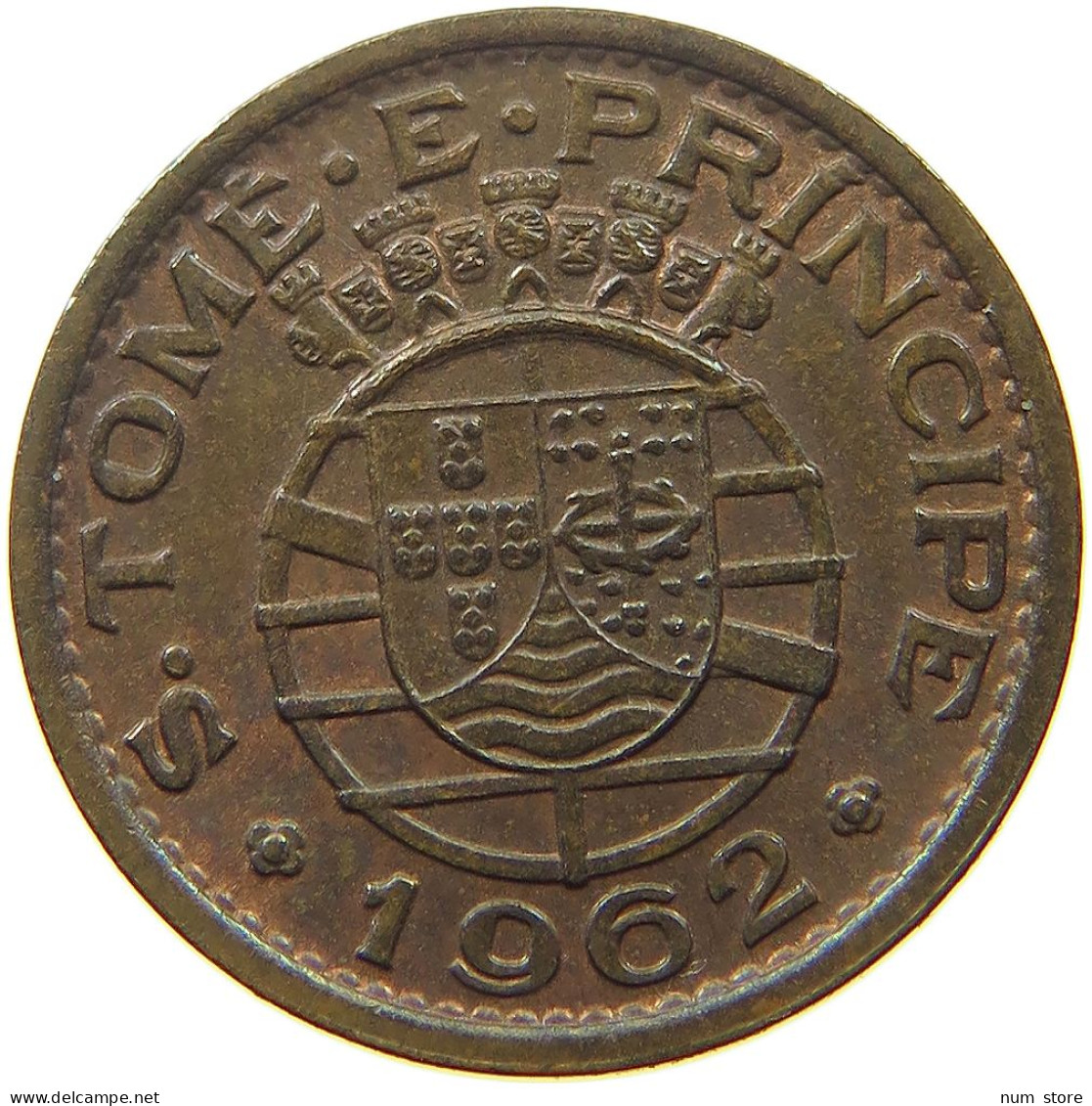 ST. THOMAS AND PRINCE 20 CENTAVOS 1962  #s052 0121 - Sao Tome Et Principe