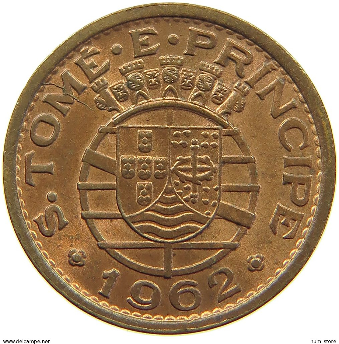 ST. THOMAS AND PRINCE 20 CENTAVOS 1962  #c065 0193 - Sao Tome En Principe