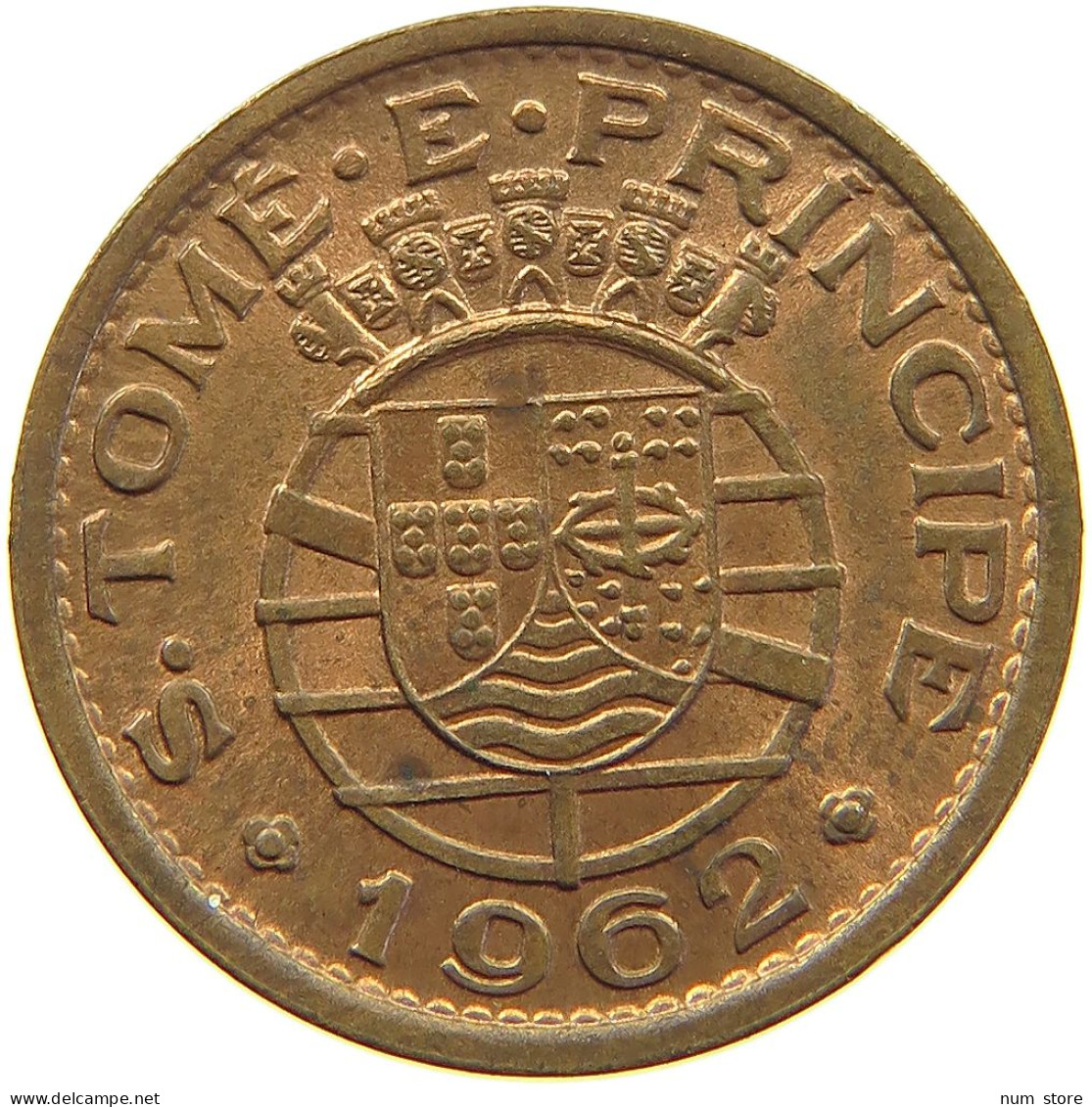 ST. THOMAS AND PRINCE 20 CENTAVOS 1962  #c065 0189 - Santo Tomé Y Príncipe