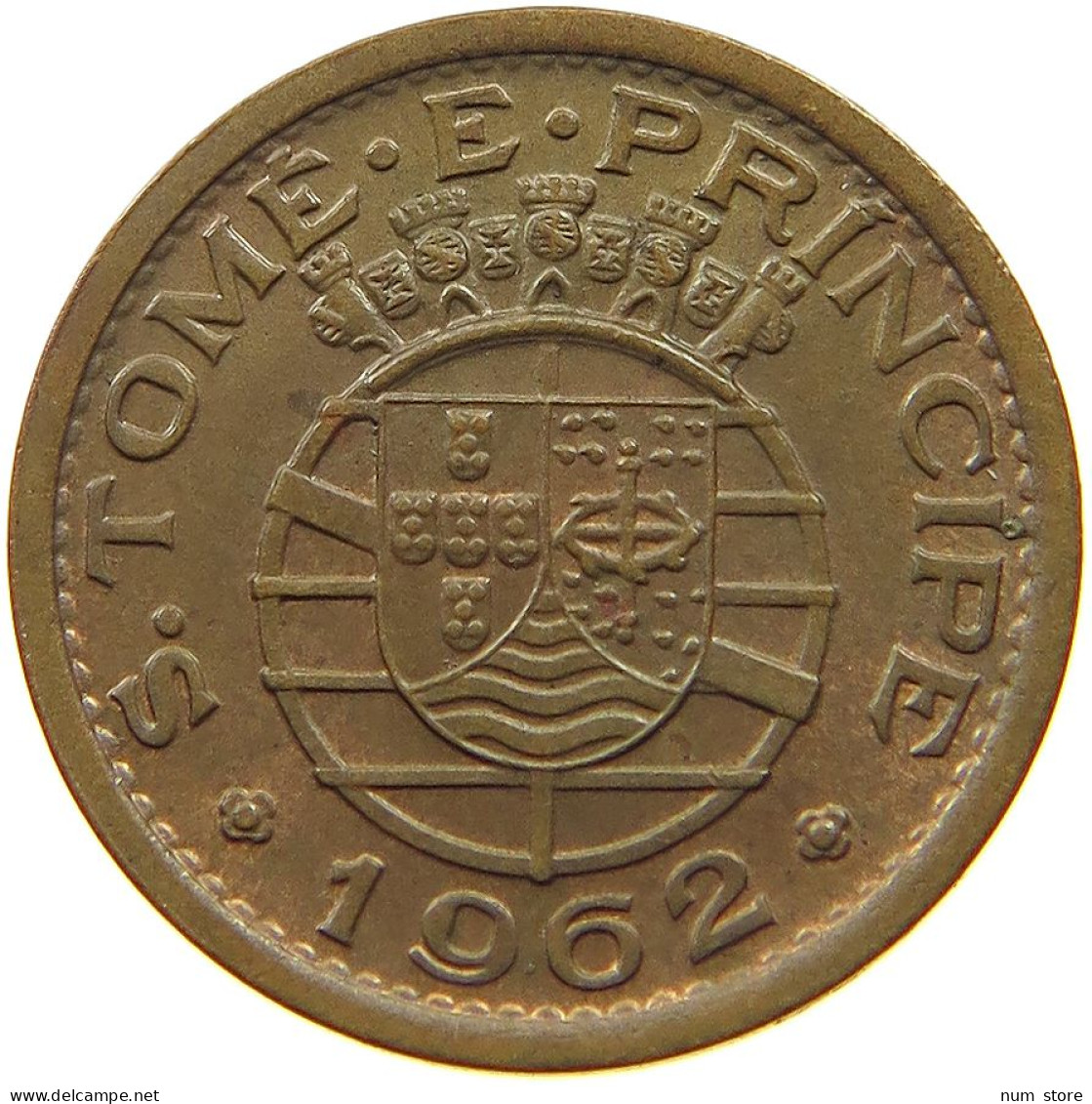 ST. THOMAS AND PRINCE 10 CENTAVOS 1962  #t064 0029 - Sao Tome Et Principe