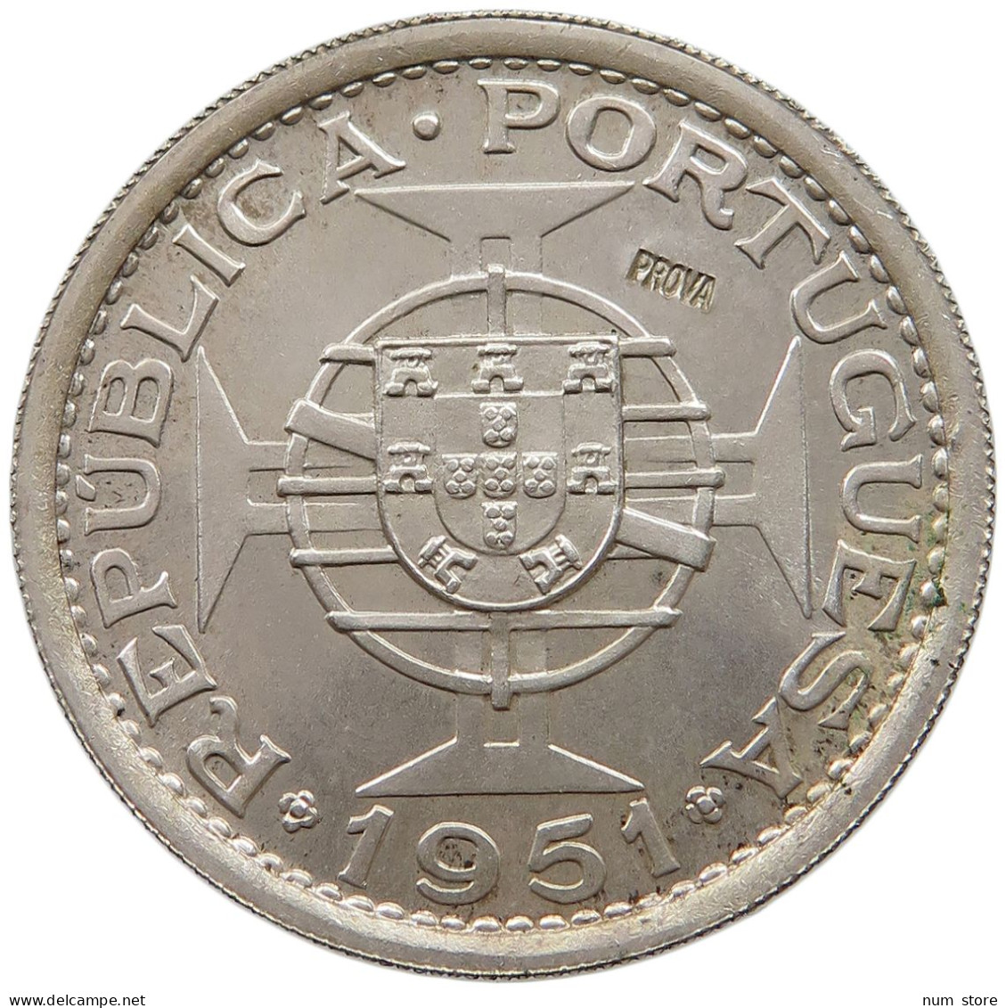 ST. THOMAS AND PRINCE 10 ESCUDOS 1951 PROVA #t065 0655 - Sao Tome And Principe