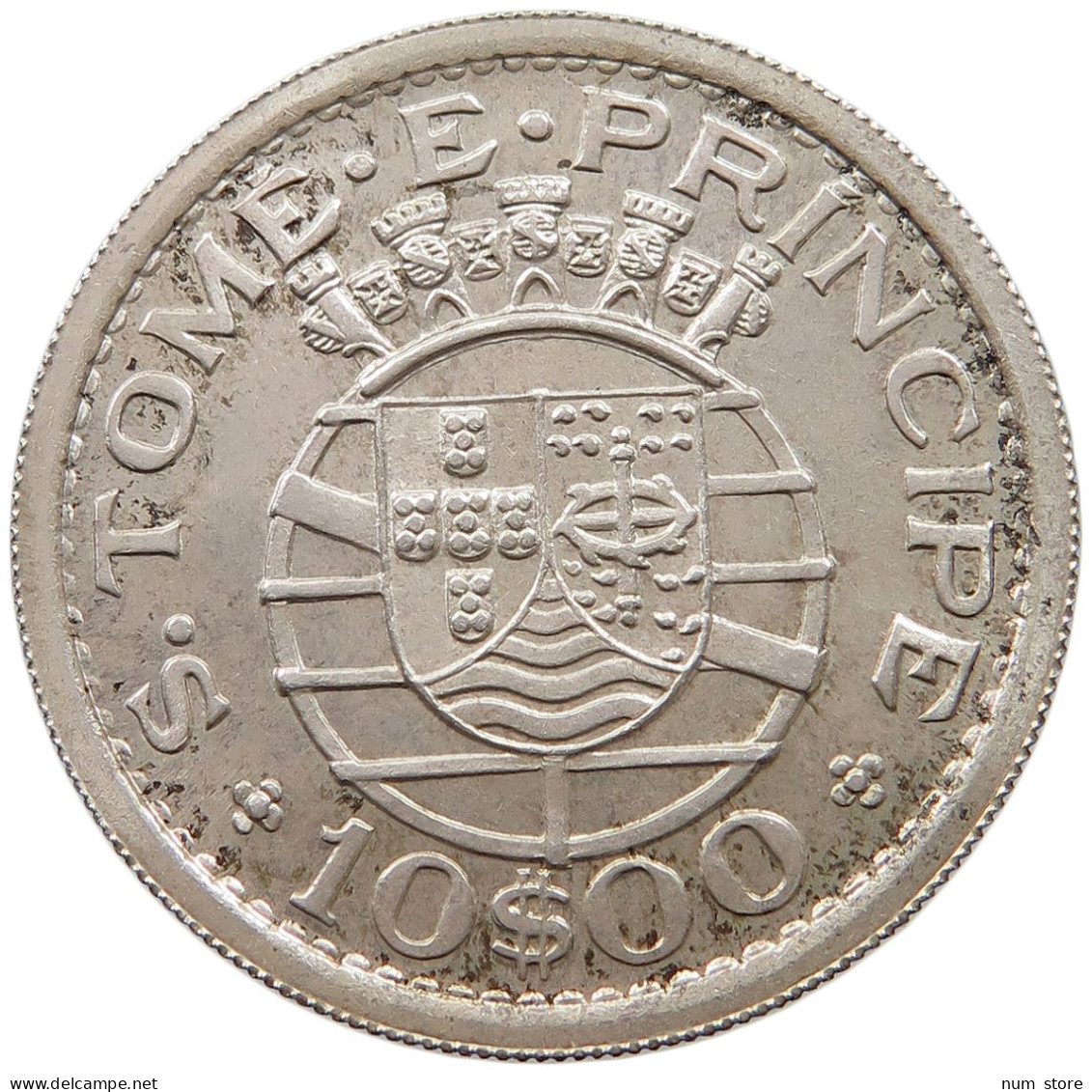 ST. THOMAS AND PRINCE 10 ESCUDOS 1951 PROVA #t065 0655 - Sao Tome And Principe