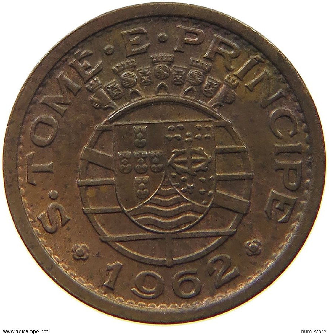 ST. THOMAS AND PRINCE 10 CENTAVOS 1962  #c084 0431 - Sao Tome And Principe