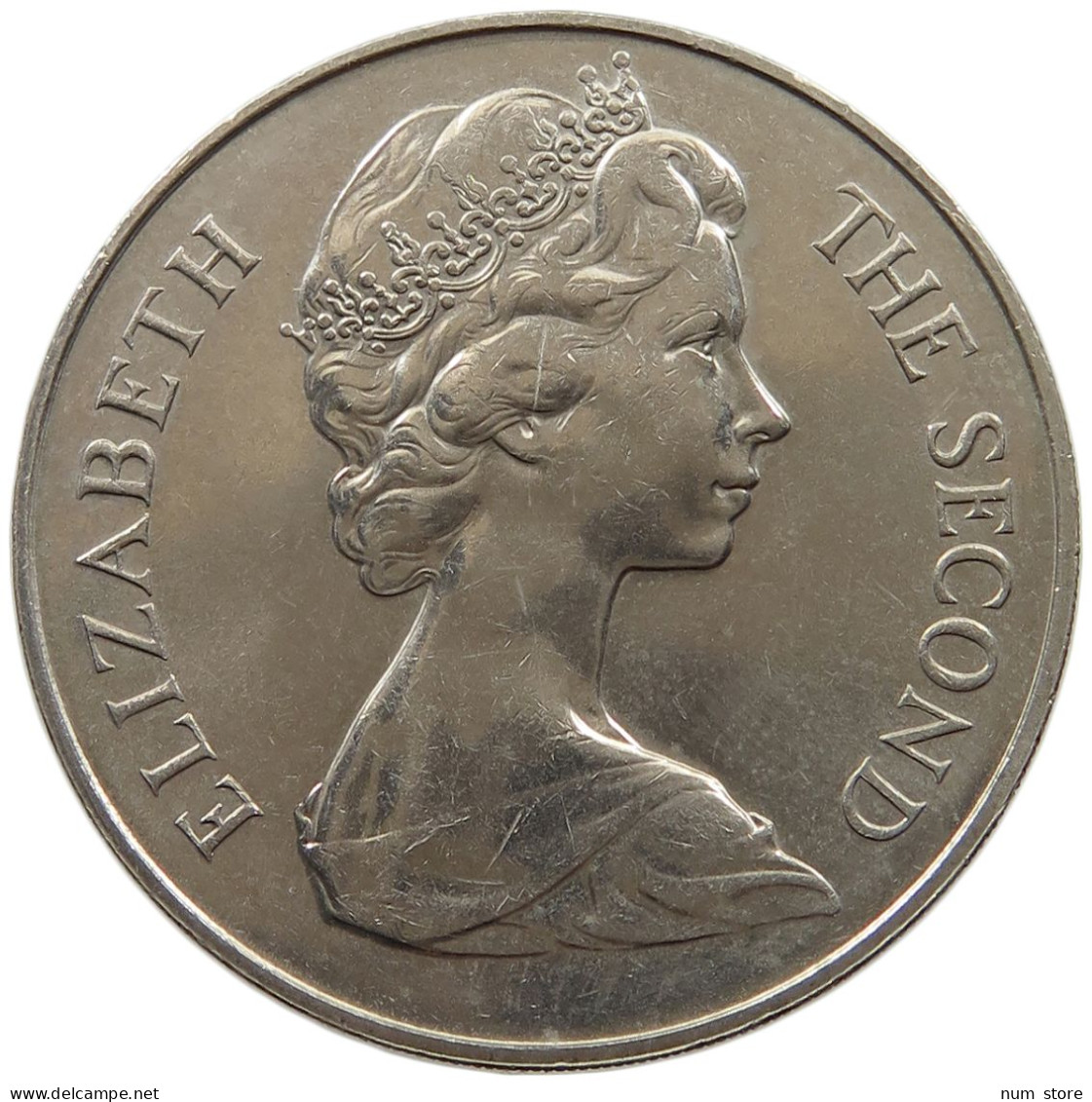 ST. HELENA 25 PENCE 1973 Elizabeth II. (1952-2022) #a097 0023 - Sint-Helena