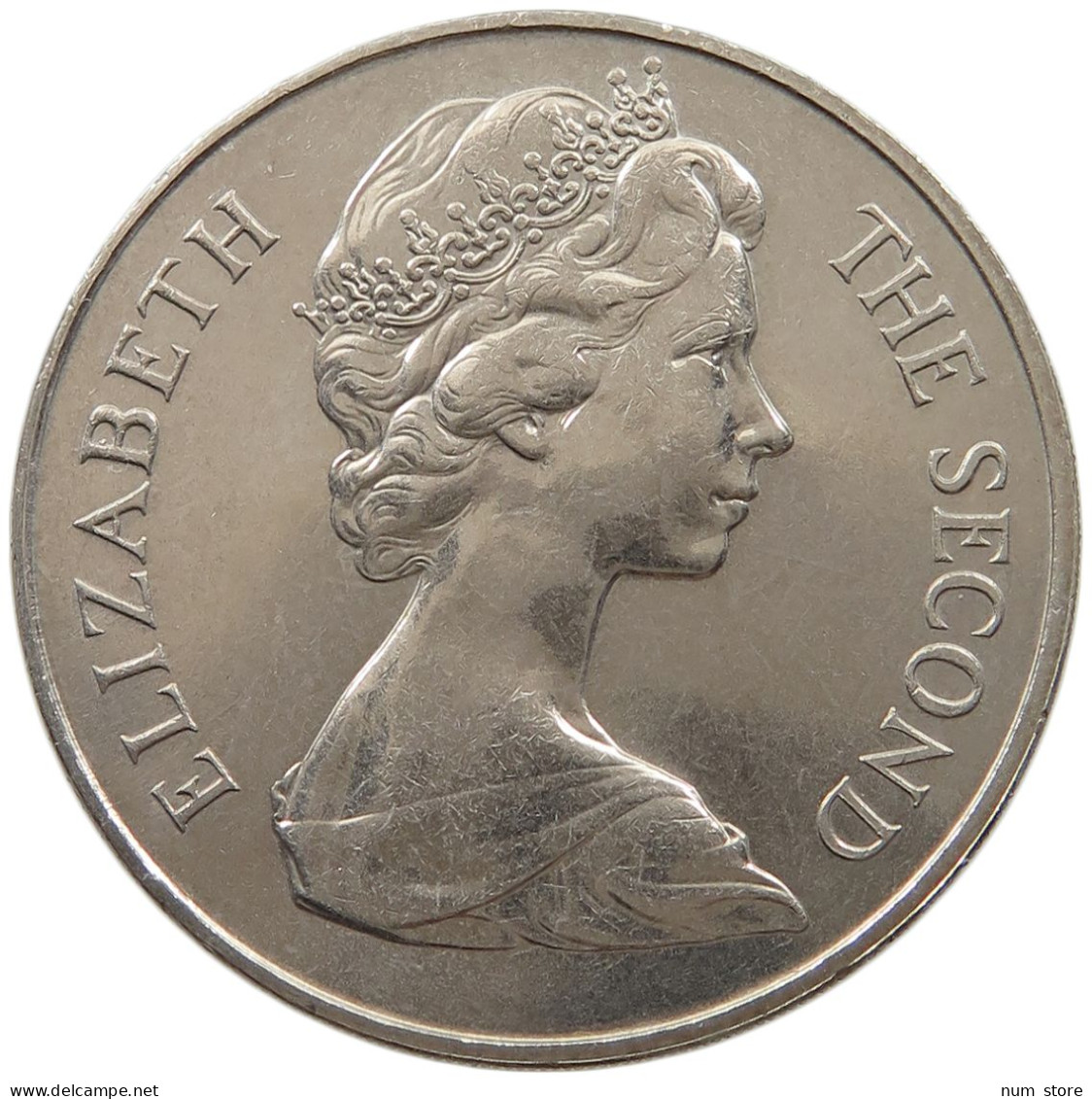 ST. HELENA 25 PENCE 1973 Elizabeth II. (1952-2022) #sm05 0399 - Sint-Helena