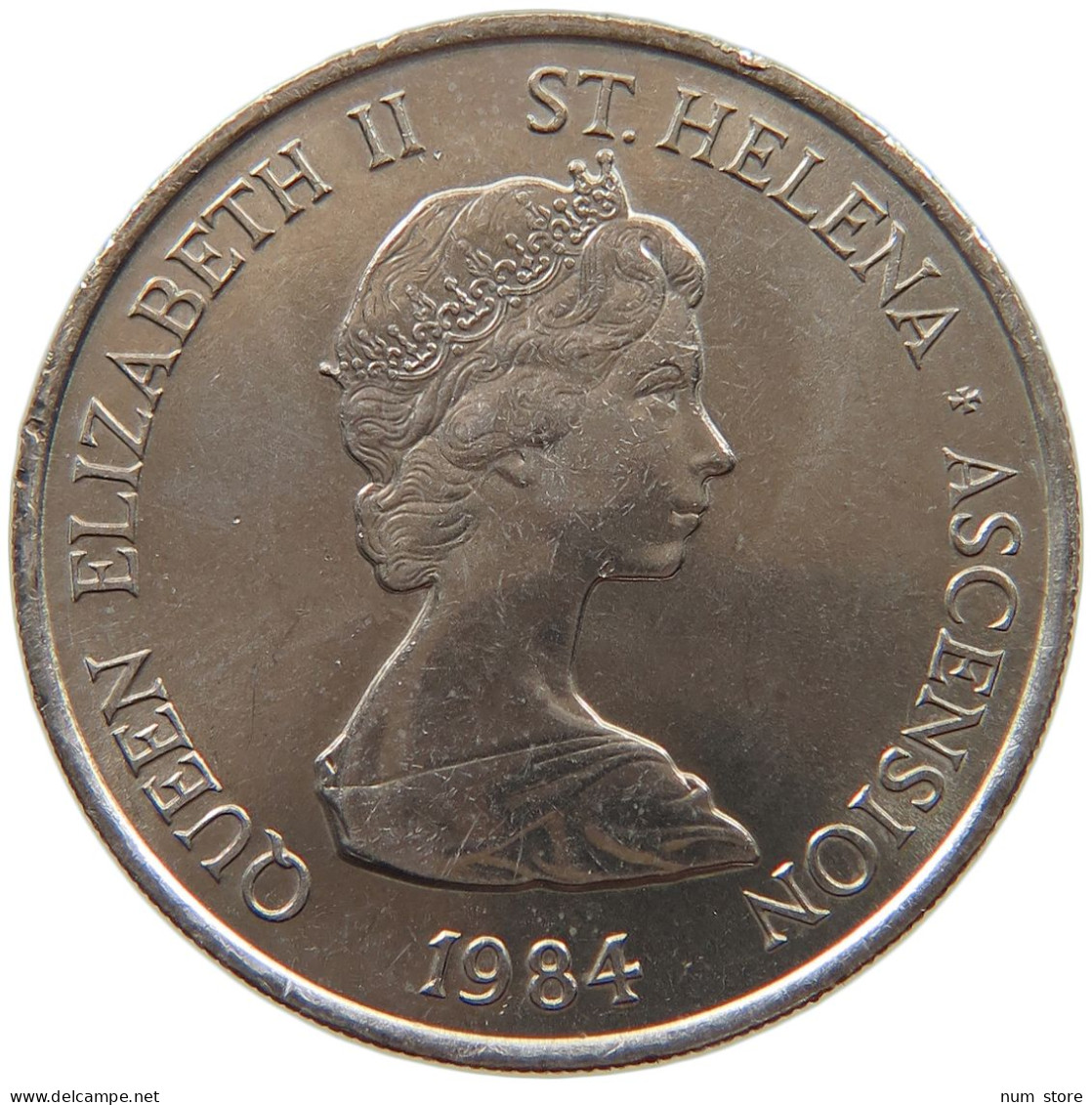 ST. HELENA 10 PENCE 1984 Elizabeth II. (1952-2022) #c042 0261 - Sainte-Hélène