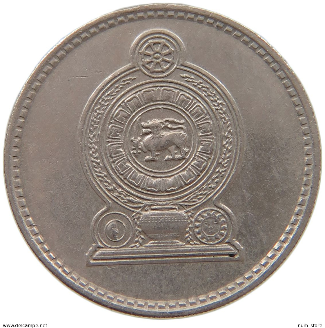 SRI LANKA 50 CENTS 1972  #c071 0165 - Sri Lanka