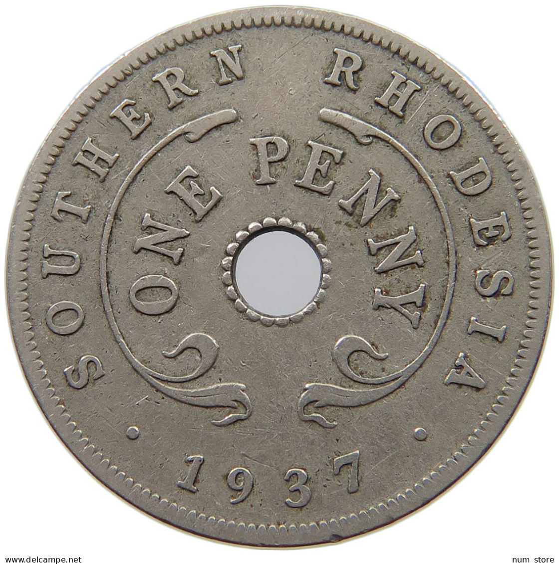 SOUTHERN RHODESIA PENNY 1937 George VI. (1936-1952) #a088 0217 - Rhodesia