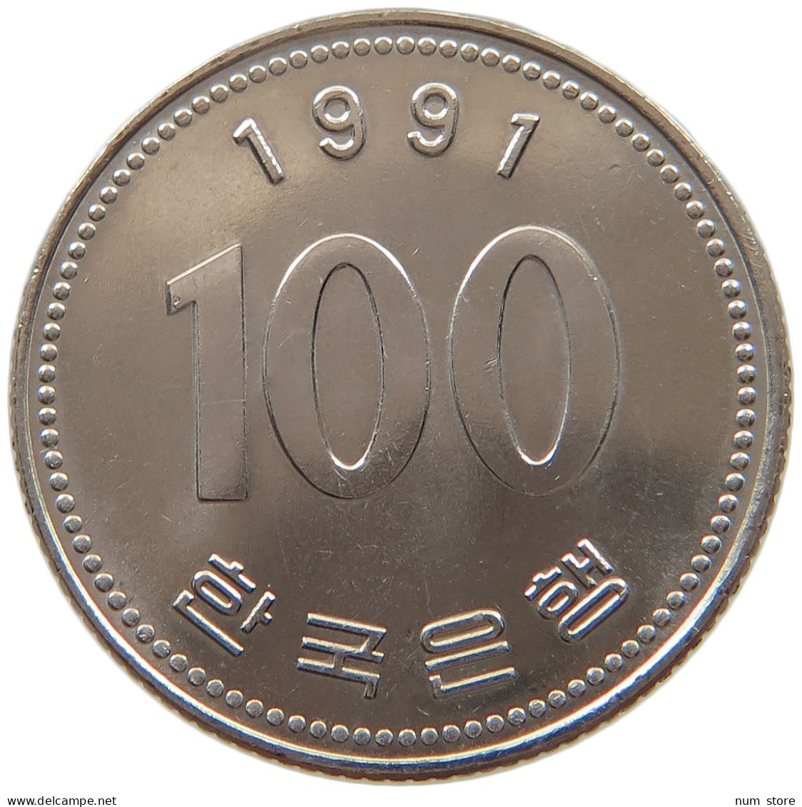 SOUTH KOREA 100 WON 1991  #c077 0007 - Korea, South