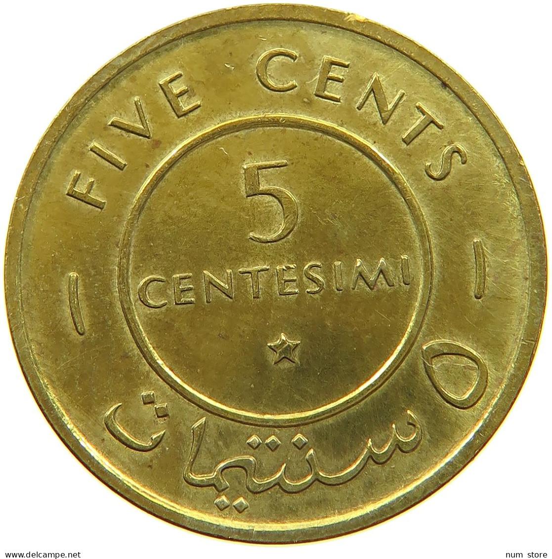 SOMALIA 5 CENTESIMI 1967  #a021 0199 - Somalie