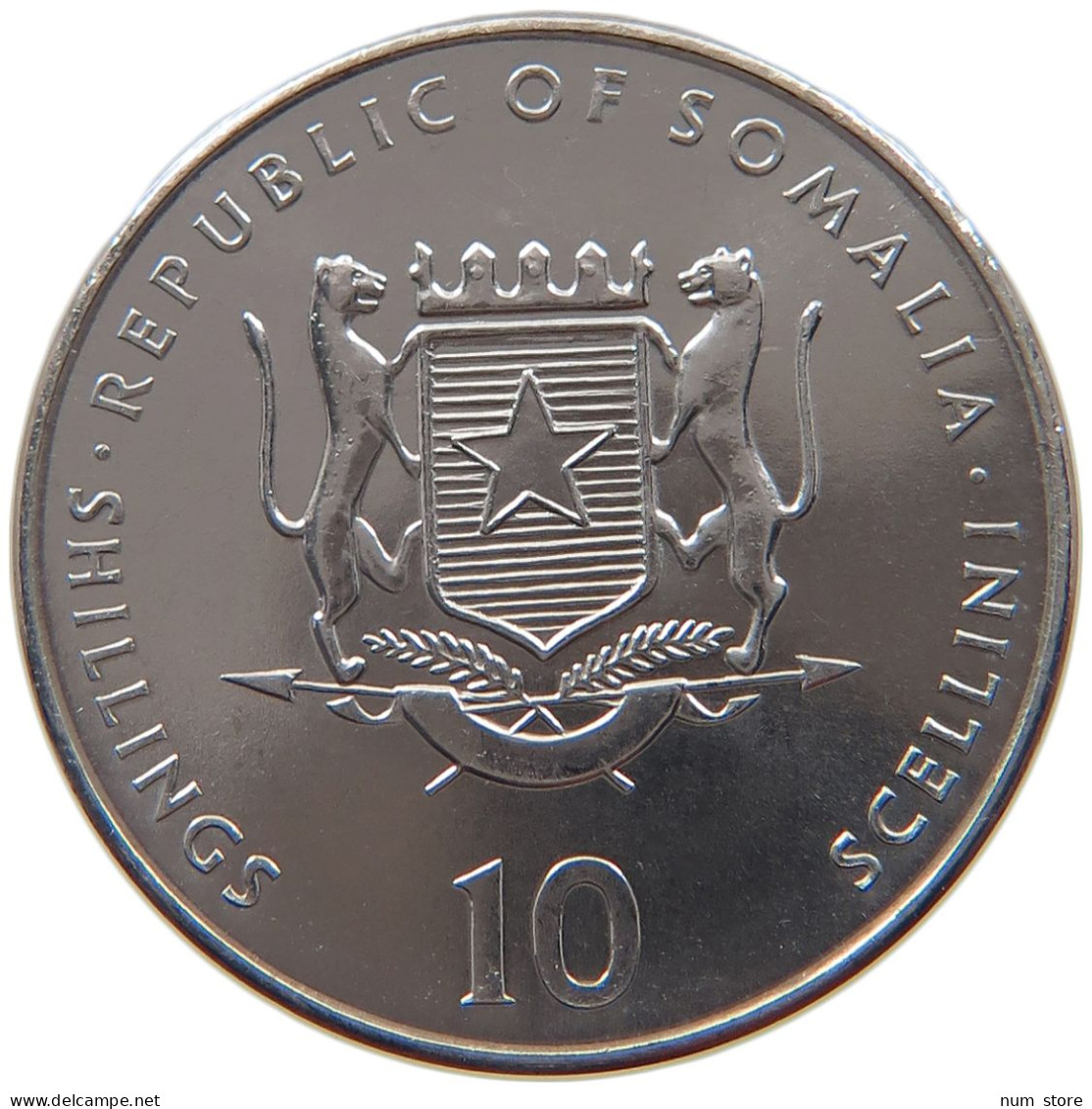 SOMALIA 10 SHILLINGS 2000  #s028 0071 - Somalia