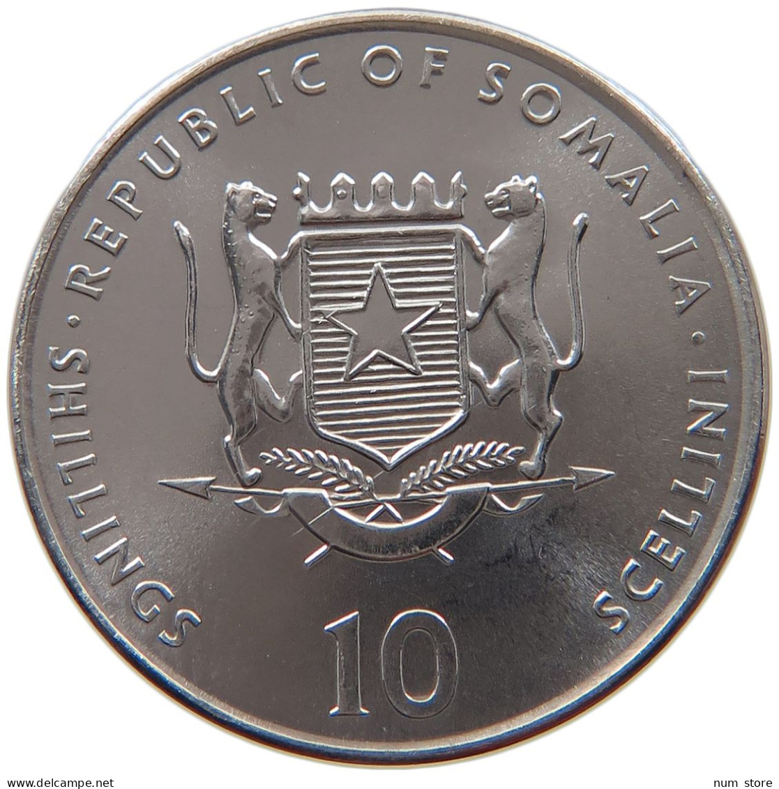 SOMALIA 10 SHILLINGS 2000  #s028 0069 - Somalië