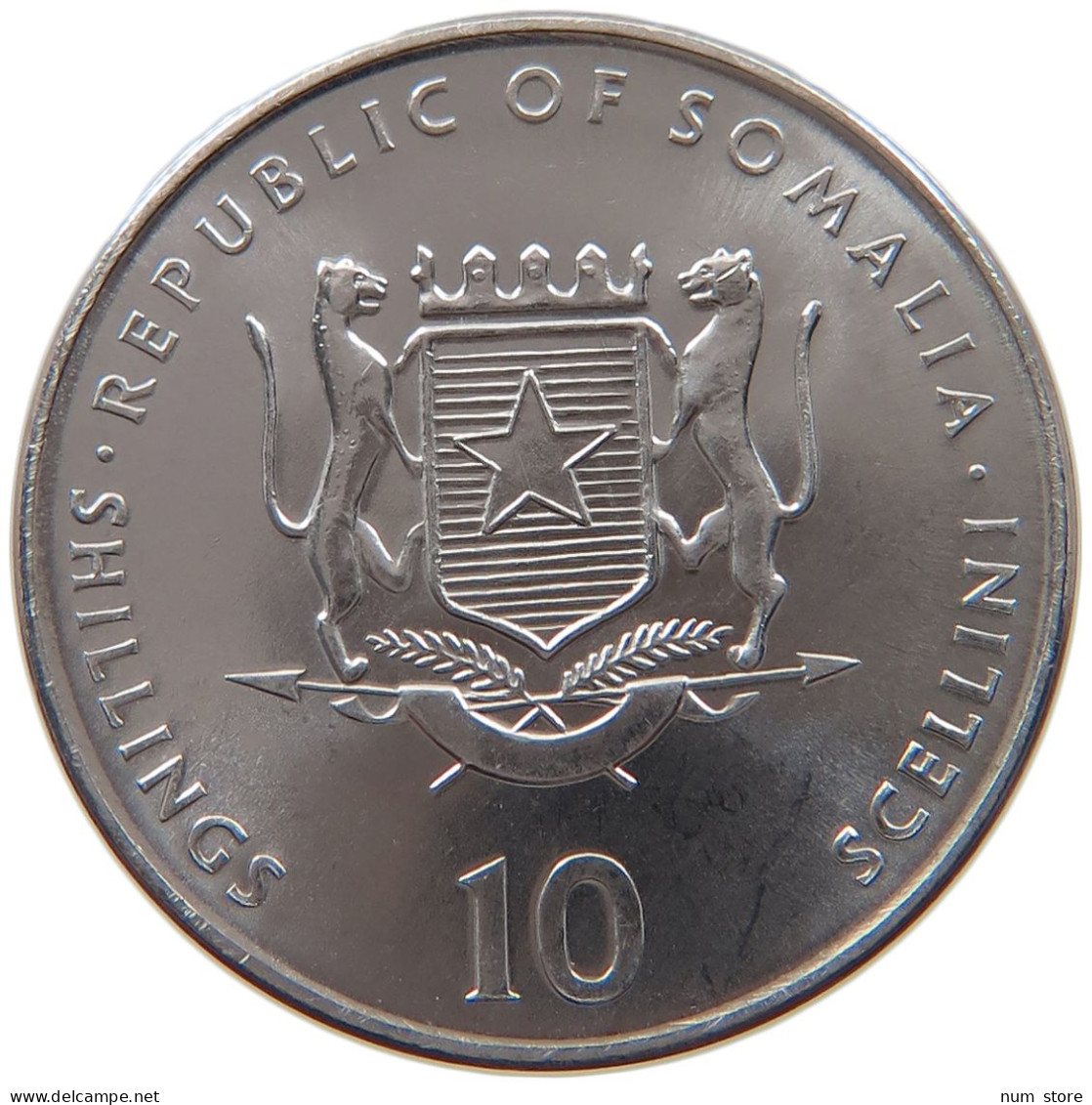 SOMALIA 10 SHILLINGS 2000  #s032 0227 - Somalia