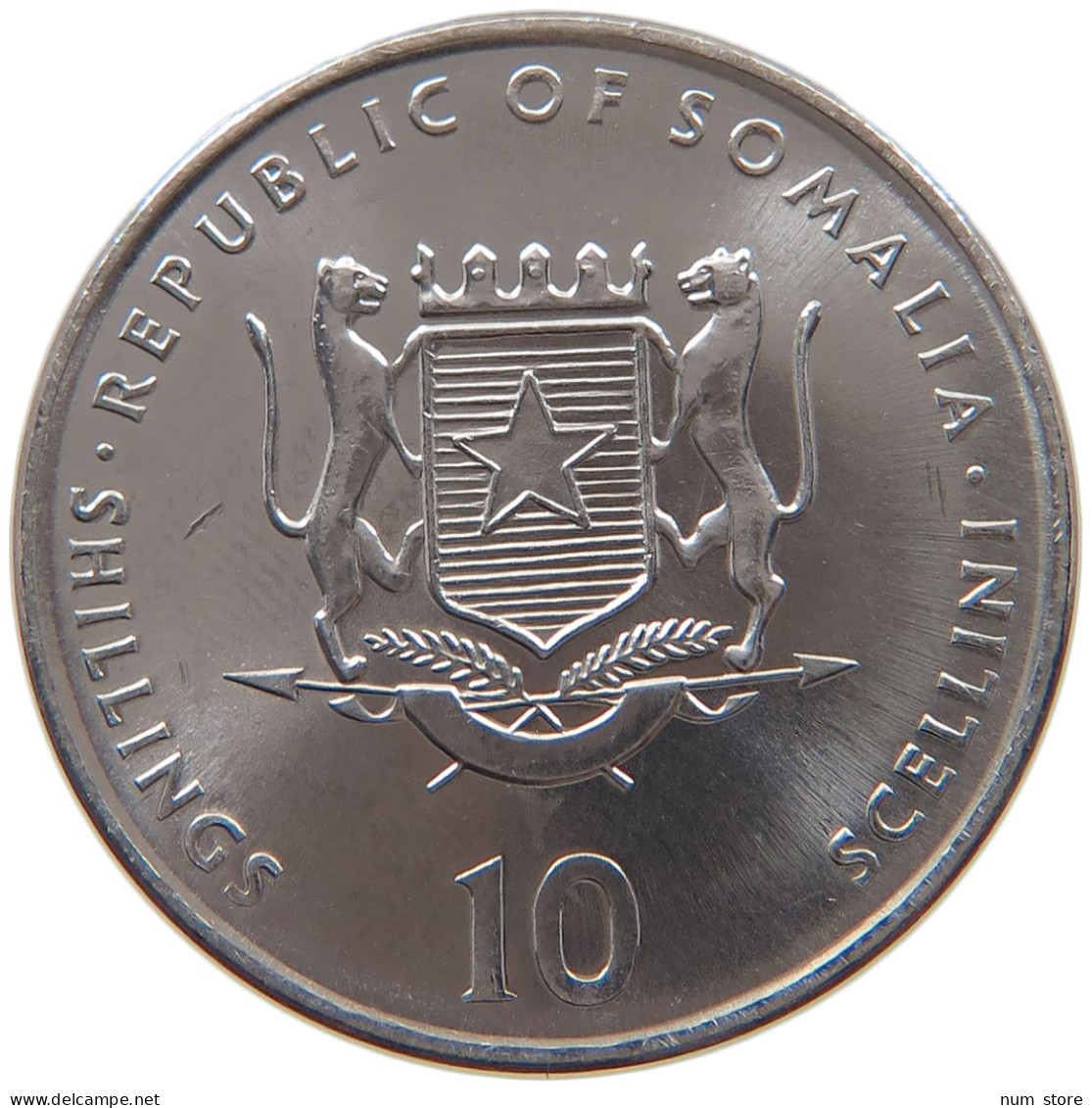 SOMALIA 10 SHILLINGS 2000  #s032 0087 - Somalia