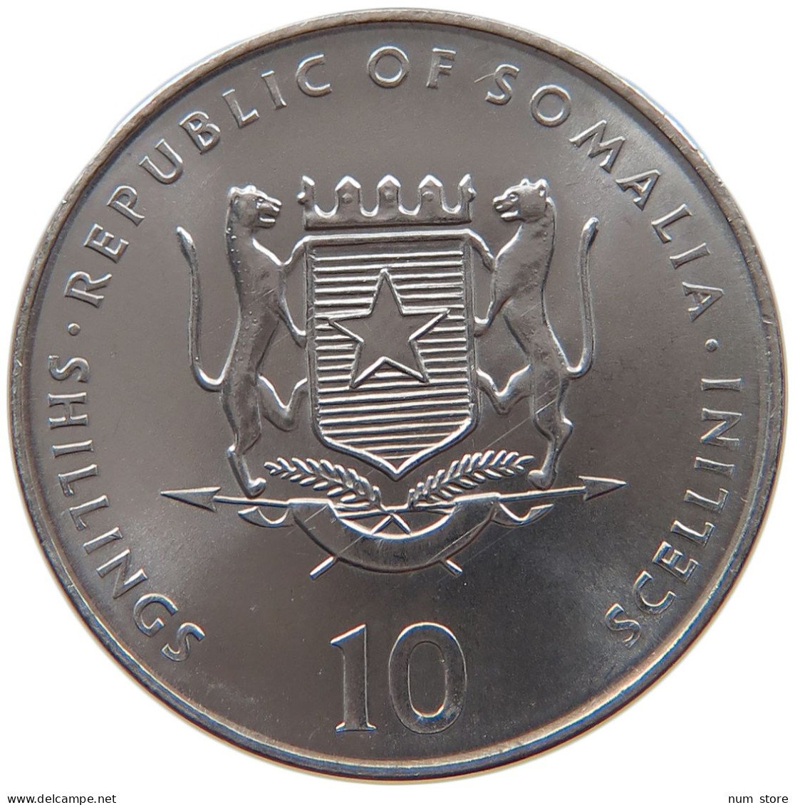 SOMALIA 10 SHILLINGS 2000  #s028 0063 - Somalië