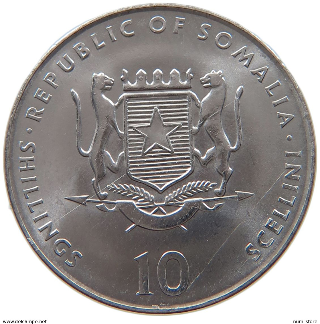 SOMALIA 10 SHILLINGS 2000  #s028 0055 - Somalia