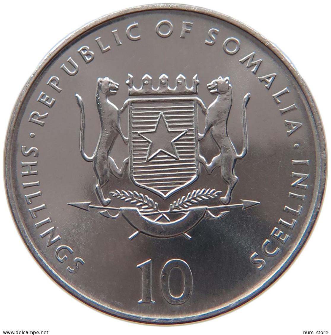 SOMALIA 10 SHILLINGS 2000  #s028 0041 - Somalia