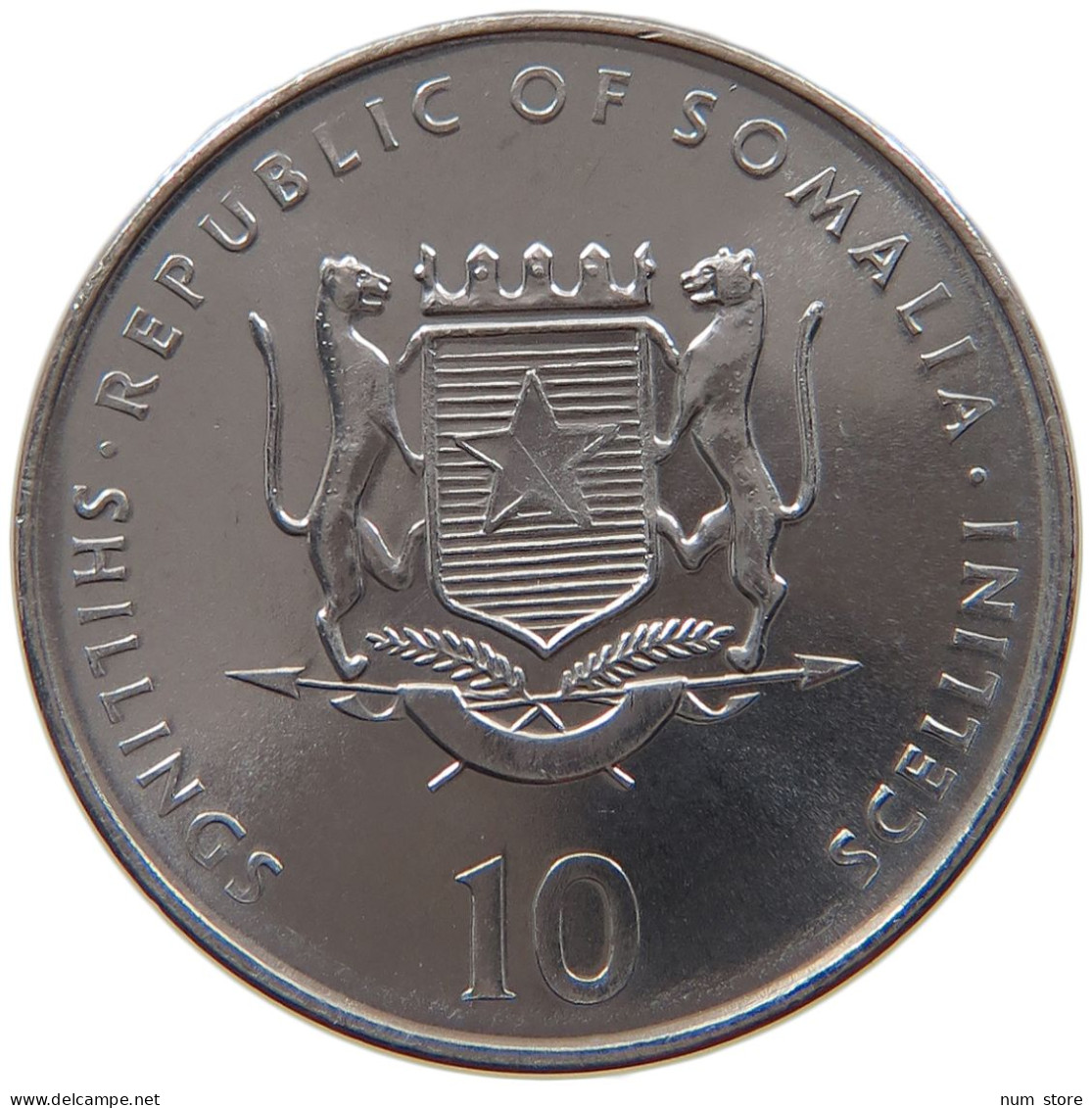 SOMALIA 10 SHILLINGS 2000  #s028 0043 - Somalia