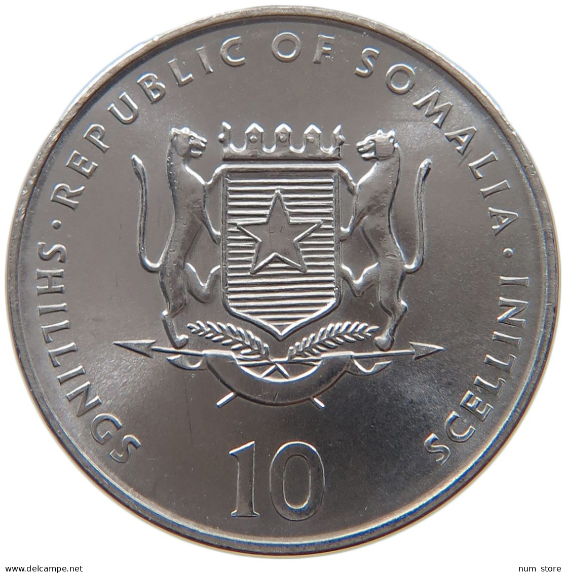 SOMALIA 10 SHILLINGS 2000  #s028 0057 - Somalia