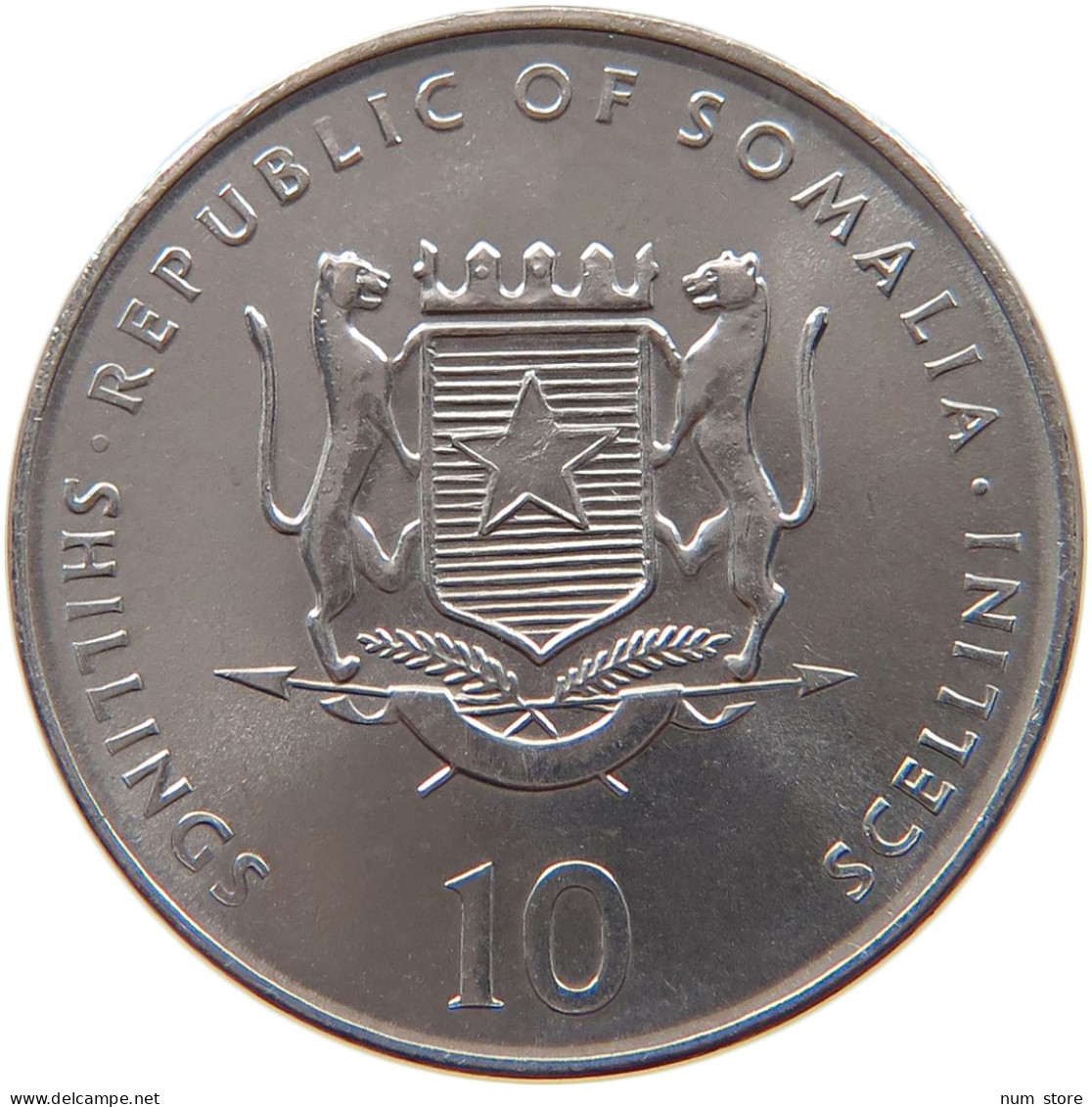 SOMALIA 10 SHILLINGS 2000  #s027 0125 - Somalie