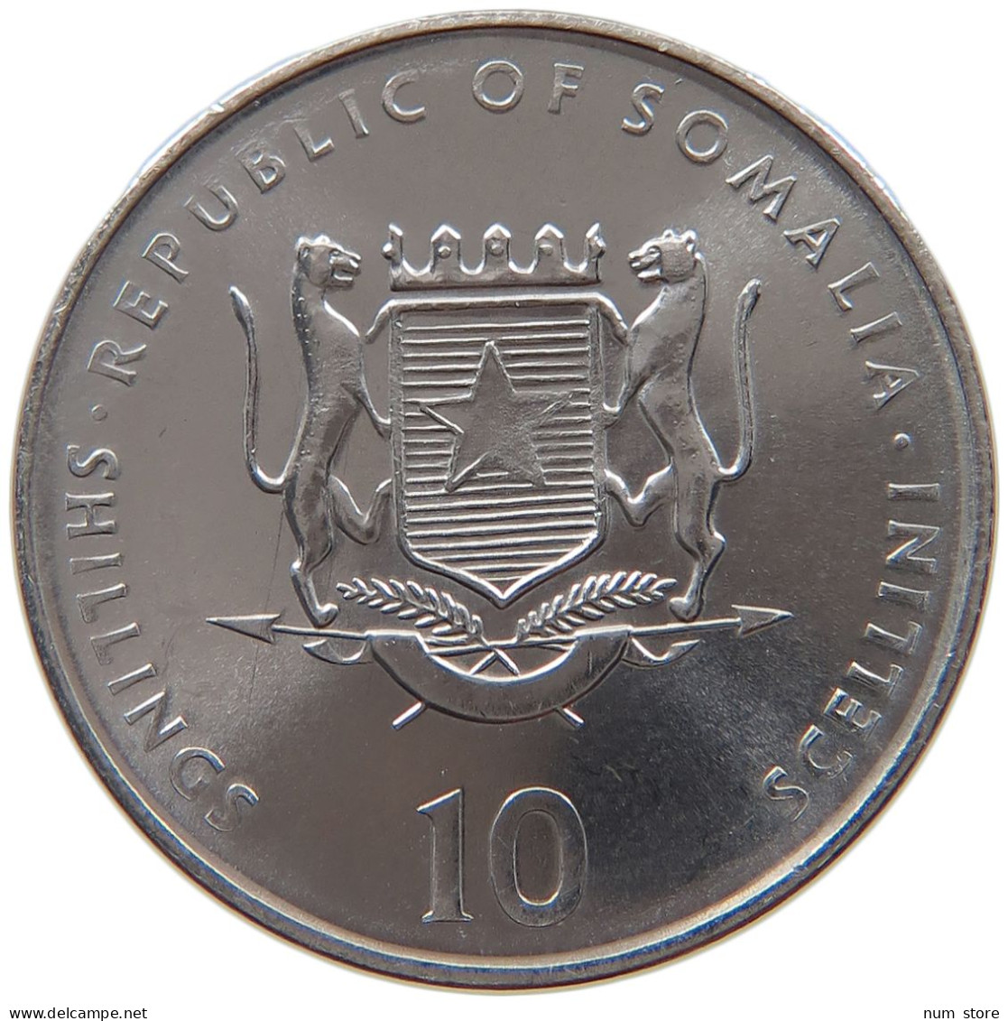 SOMALIA 10 SHILLINGS 2000  #s028 0051 - Somalia