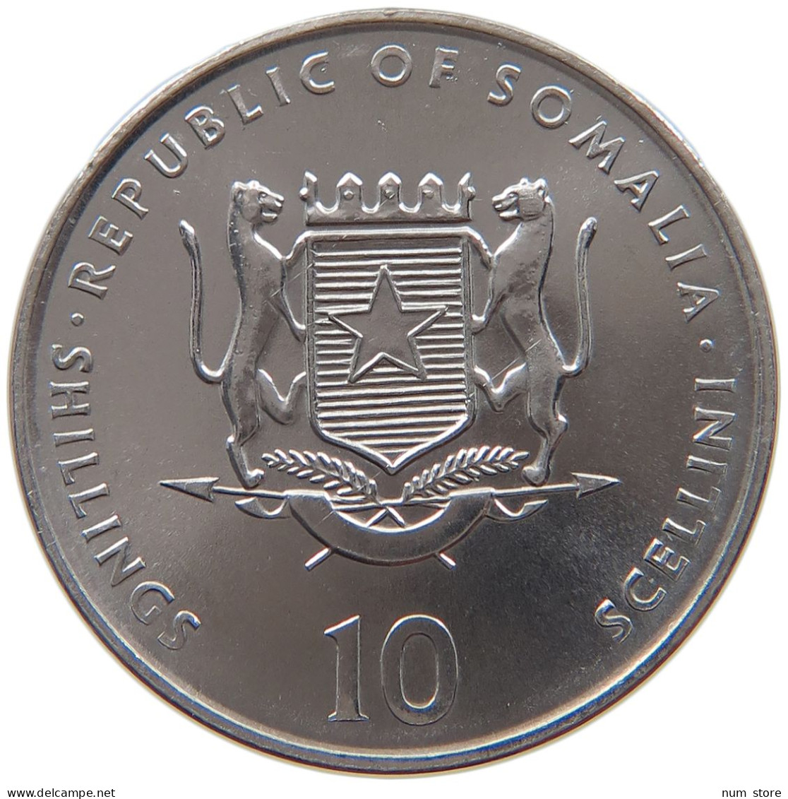 SOMALIA 10 SHILLINGS 2000  #s028 0049 - Somalia