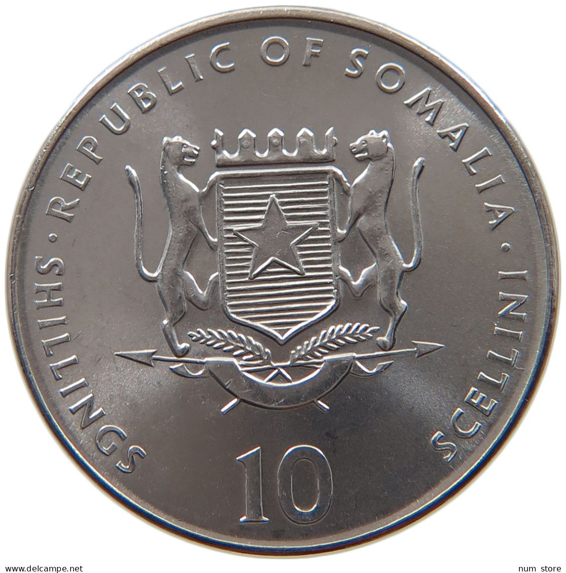 SOMALIA 10 SHILLINGS 2000  #s028 0039 - Somalië