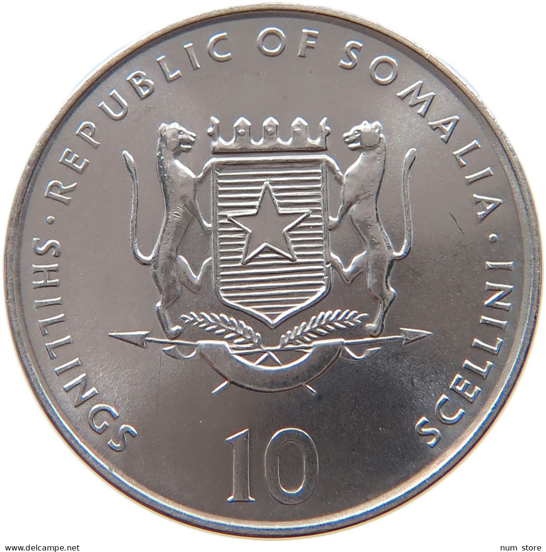 SOMALIA 10 SHILLINGS 2000  #s027 0123 - Somalia