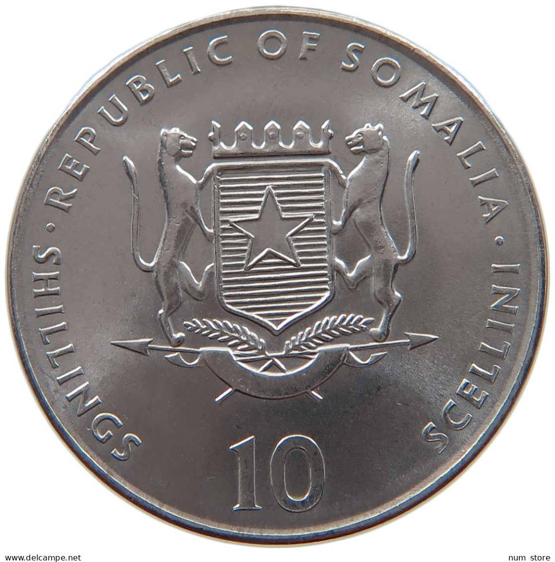 SOMALIA 10 SHILLINGS 2000  #s027 0085 - Somalië