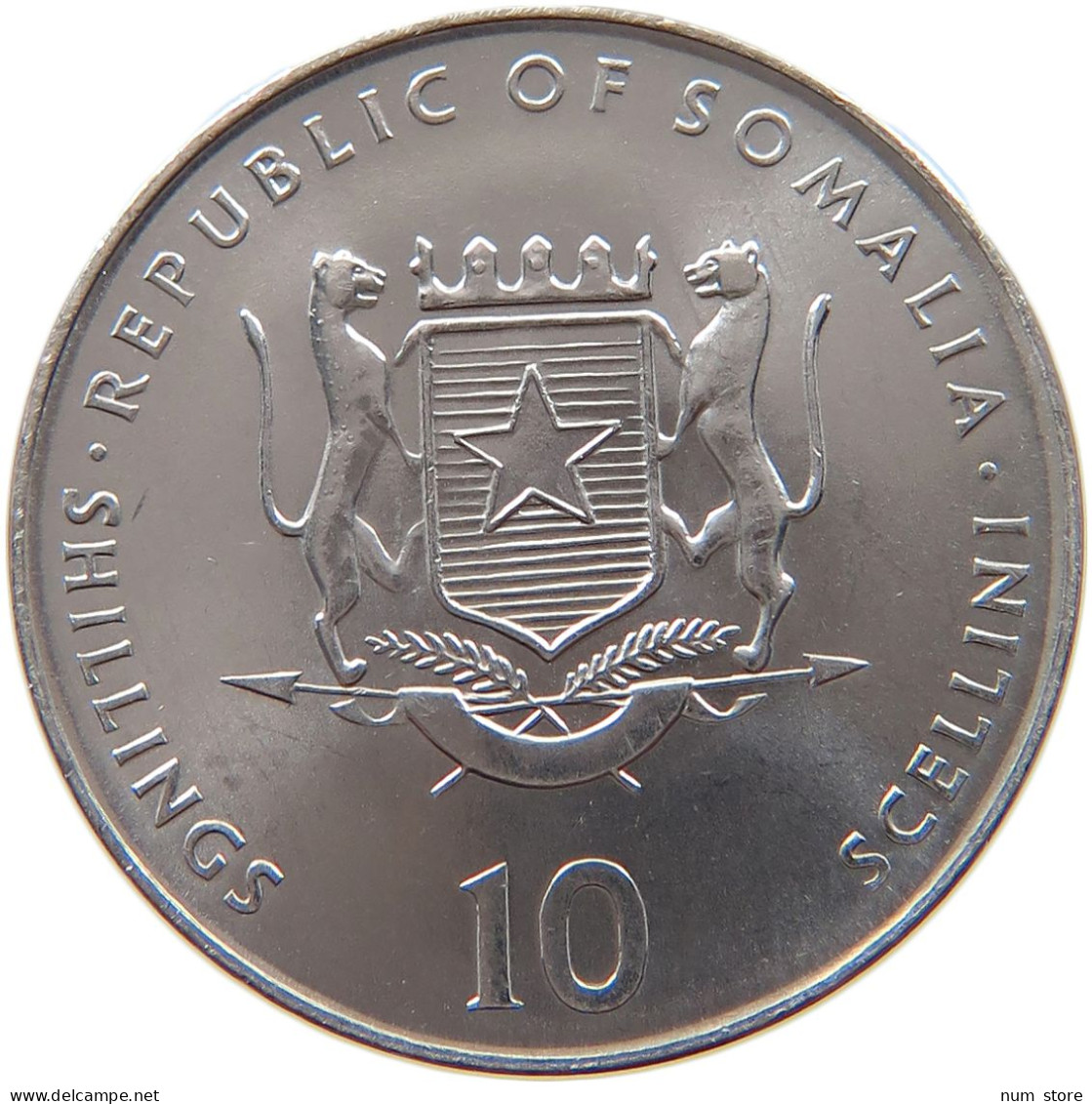 SOMALIA 10 SHILLINGS 2000  #s027 0115 - Somalia