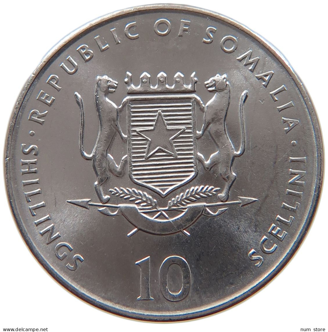 SOMALIA 10 SHILLINGS 2000  #s027 0087 - Somalie