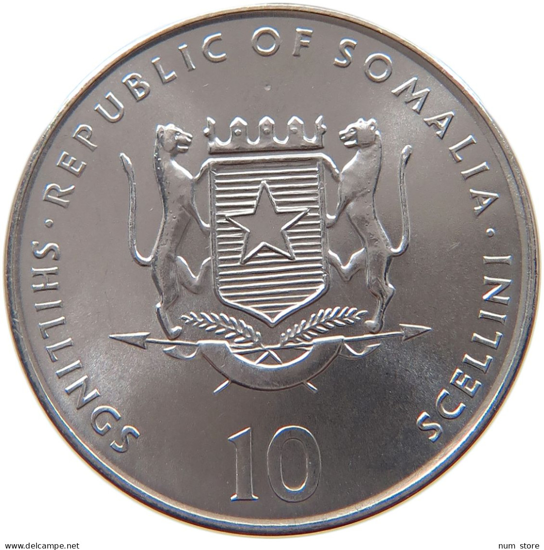 SOMALIA 10 SHILLINGS 2000  #s027 0111 - Somalië