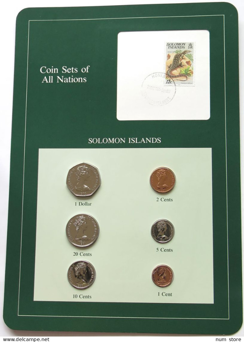 SOLOMON ISLANDS SET  FRANKLIN MINT #bs09 0047 - Salomonen