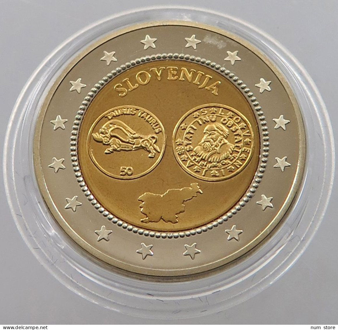 SLOVENIA MEDAL 2007 SPECIMEN 2 EUR #sm04 0597 - Slovénie