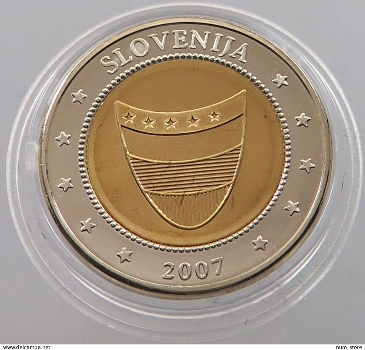 SLOVENIA MEDAL 2007 SPECIMEN 2 EUR #sm04 0597 - Slovénie